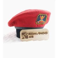 ราคา เมราห์ ! หมวกเบเร่ต์สีแดง Grib Jaya, หมวกเบเร่ต์ Grib Jayaอินโดนีเซีย, หมวกเบเร่ต์สีแดง, หมวกเบเร่ต์สีแดงระดับพรีเมียม|| ขายปลีก Grib Jaya Beret + Emblem (28792341307)