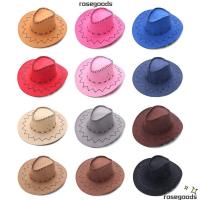 ราคา Rose Suede หมวกคาวบอยแฟชั่นปานามาชุดแฟนซี Felt หมวก Fedora (27562610224)