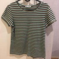 ราคา Zara แท้!!! มือสองสภาพดีมาก เสื้อยืดลายเขียวดำเหลือง (3413734673)