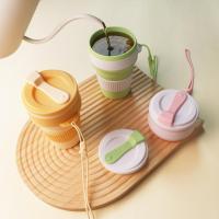 ราคา แก้วน้ำซิลิโคนพับได้ถ้วยกาแฟทนอุณหภูมิสูงแก้วพับได้แบบพกพาสำหรับเดินทาง (26983066657)