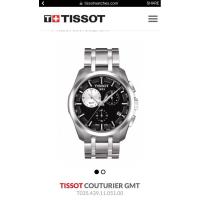 ราคา USED LIKE NEW >> AUTHENTIC TISSOT 1853 SWISS GMT CHRONOGRAPH QUARTZ MINT MEN'S SAPPHIRE T035439A (22977999738)