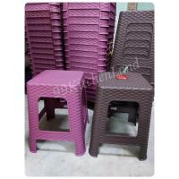 ราคา เก้าอี้พลาสติกลายหวายทรงสูง โมเดิล (7583914594)