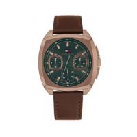 ราคา TOMMY HILFIGER Apollo รุ่น TH1710557 นาฬิกาข้อมือผู้ชาย สายหนัง สีน้ำตาล หน้าปัด 41 มม. (43757131981)