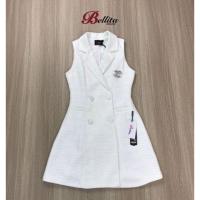 ราคา เดรสสั้นสีขาว ป้ายBellita มีSML (2466116044)