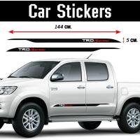 ราคา โตโยต้า ฟอร์จูนเนอร์ ลายแต่งข้างรถ รถซิ่ง รถกระบะ TRD SPORTIVO TOYOTA FORTUNER สติ๊กเกอร์ติดรถ สติ๊กเกอร์ติดข้างประตู (1813380837)
