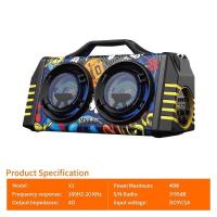 ราคา d-power รุ่น X1 speaker bluetooth ลำโพงบูลทูธ ลำโพง บูลทูธ เบสหนักๆ ลำโพงบูลทูธพร้อมไมค์ Output Power 40W รับประกัน 1 ปี (23531249036)