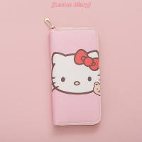 ราคา Sanrio Hello Kitty กระเป๋ายาวซิปสำหรับนักเรียน ความจุขนาดใหญ่ Kawaii (57200253500)