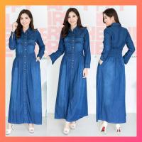 ราคา ชุดยีนผู้หญิง ชุดเดรสยีน ชุดยีนเดรส แม๊กซี่เดรสยีนส์,ชุดยีนส์ยาว,แซกยีนส์ยาว Leonine AU558 (7951469251)