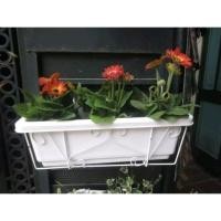 ราคา คอมโบ ราวแขวน และ กระถางพลาสติกสี่เหลี่ยม ปลูกดอกไม้ ผัก ไม้ประดับ ทนทานและสวยงาม (43964542604)