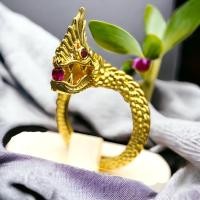 ราคา พญานาค คาบพลอยแดง แหวนพญานาค แหวน ปรับขนาดได้ งานสวย ไม่แพง ค้าขายดีมีกำไร ชีวิตรุ่งโรจน์ ทรัพย์สินเงินทองมั่งมี (28480414132)