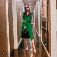 ราคา เดรสยาว เดรสอัดพีท เดรสแม่อั้ม แขนยาว สวย งานป้ายนานา (3153183815)