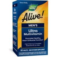 ราคา Nature's Way Alive! Men's Ultra Potency Complete Multivitamin 60 Tablets (23019772750)