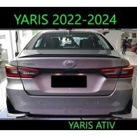 ราคา สปอยเลอร์หลัง Spoiler Yaris 2022-2024 ทรงห้าง ไม่เจาะ งานดิบ ดำเงา ติดด้วย 3 M พร้อมส่งวันนี้ (27005794939)
