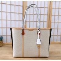 ราคา Tory Burch Perry Canvas Triple-Compartment Tote (shop) 149766 (22852205563)