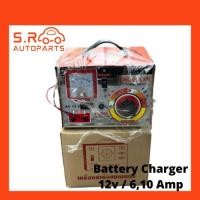 ราคา Dragon ตู้ชาร์จแบตเตอรี่ เครื่องชาร์จแบตเตอรี่ 12v กระแส6และ10 Amp มีเบรคเกอร์ ทองแดงแท้ Battery Charger (5579545488)