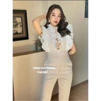 ราคา จั้มสูทขายาวลูกไม้สีขาวงานป้าย มือ1 (23368112065)