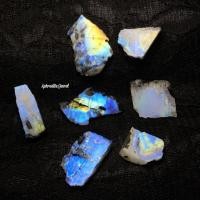 ราคา หินแท้ มูนสโตน Moonstone หินดิบ หินสะสม (5418516267)