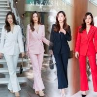 ราคา S-5XL Set เสื้อสูท+กางเกงขายาว ดีเทลเสื้อติดเพชร สูทผู้หญิง ชุดทำงาน สาวอวบ ชุดออกงานสาวอวบ ชุดCEO Blazer ชุดสูท #10031 (25805379889)