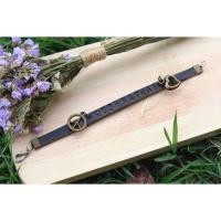 ราคา กำไลข้อมือหนังแท้ สลักชื่อฟรี ห้อยจี้ฟรี ออกแบบเพิ่มเองได้ (29302019)