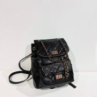 ราคา กระเป๋าเป้สีดำ หนังPU ขนาด 9“ (24622285223)