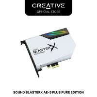ราคา Creative Sound BlasterX AE-5 Plus Pure Edition PCIe การ์ดเสียงสําหรับเล่นเกม Hi-Res DAC, Dolby Digital (40571663818)