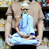 ราคา บรมครู ปู่ฤๅษีชีวก หน้าตัก9นิ้ว งานไฟเบอร์ หุ่นขี้ผึ้ง (13421938088)