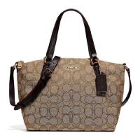 ราคา coachแท้F27580 พัดมินิสีกากีนำ้ตาลเข้ม used (20547895955)