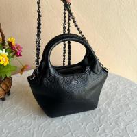 ราคา Elegance Paris แท้ หนังแท้ ฐาน 5.5 นิ้วสูง 4.5 นิ้ว น่ารักมากใบนี้ สภาพดีสวย (26907206507)