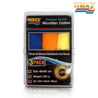 ราคา ผ้าไมโครไฟเบอร์ Waxy ขนาด40x40 cm. ความหนา 260gกรัม อเนกประสงค์ แพ็ค 3 (4213595764)