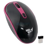 ราคา Wireless Optical Mouse USB MD-TECH (RF-159) Black/Pink (1881704768)