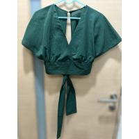 ราคา เสื้อครอป ผูกเอว จั๊มเอว แขนทรงค้างคาว (29271436512)