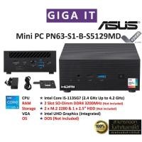 ราคา ASUS Mini PC PN63-S1-B-S5129MD_BareBone (Intel Core i5 Gen11, No RAM, No HDD, No OS) ประกันศูนย์ ASUS 3 ปี (27816004201)