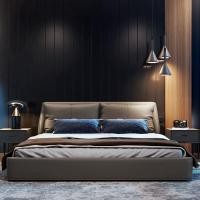 ราคา อิเกีย อิตาเลี่ยน เรียบง่าย หนังเตียงเจ้าของเตียง 2022 สไตล์ใหม่ขนาดใหญ่พาร์ทเมนท์ขนาดเล็กห้องนอนที่ทันสมัยเรียบง่ายคู่ถุงนุ่ม (43424735964)