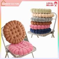 ราคา Fluffy Cookies Style Round Cushion/Soft Crystal Velvet Office Chair Pad Rainbow Culture (28591790050)