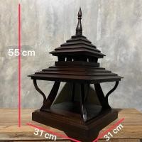 ราคา (1ชิ้น)โคมไฟไม้สัก โคมหัวเสา โคมไฟสนาม ฐานกว้าง 31 x ยาว 31 x สูง 55 cm ราคา ต่อชิ้น 890.- (17977651571)