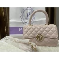 ราคา กระเป๋าสะพายกระเป๋าถือ PIMMY ใบกลาง สีชมพูอ่อนน่ารัก นำ้หนักเบา (13850258149)