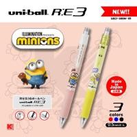 ราคา ปากกา ลบได้ Uni-ball RE 3 สีในแท่งเดียวกัน Minions Edition 2020 ลายใหม่ล่าสุด (3557902832)