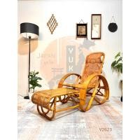 ราคา เก้าอี้เอนนอนหวาย ปรับระดับ เฟอร์นิเจอร์ไม้หวาย ญี่ปุ่นมือสอง (42774224409)