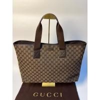 ราคา Gucci tote bag …Vintage Brown GG Canvas …Authentic . (41123337688)