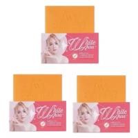 ราคา 3ก้อนสบู่ไวท์ออร่า White Auia ไวท์ออร่า สบู่แครอท แพ็กเก็ตใหม่# (42708219207)