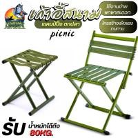 ราคา เก้าอี้ปิคนิคเก้าออี้แคมป์ปิ้ง ตกปลา เก้าอี้สนามผ้า เก้าอี้เดินป่า เก้าอี้ปิคนิคพับได้ พกพาง่าย สะดวก น้ำหนักเบา (40506774205)