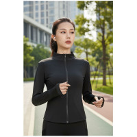 ราคา เสื้อแจ็คเก็ตโยคะผู้หญิง - ทรงเข้ารูป มีซิป แห้งไว คอปกแขนยาว | ชุดวิ่งและออกกําลังกายสุดชิค (53200630820)