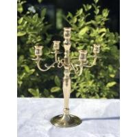 ราคา เชิงเทียนทองเหลือง 5ช่อ (11368034104)