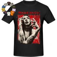 ราคา ((จัดส่งตลอด 24 ชั่วโมง) เสื้อยืดแขนสั้นชายหญิงเยาวชนเสื้อยืดคอกลมพิมพ์ลาย 3ง พิมพ์ลายด้วยภาพ มาริลีน แมนสัน เทรนด์คลาสสิก (42168029454)