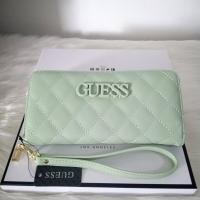 ราคา กระเป๋า guess แท้ 100% กระเป๋าสตางค์เกส แท้outlet กระเป๋าสตางค์ใบยาวผู้หญิงแบรนด์เนมสีเขียว (4291634480)