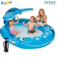 ราคา Intex สระเป่าลม น้ำพุ ปลาวาฬ 2.08x1.63x0.99 ม. รุ่น 57435 + ที่สูบลม ดับเบิ้ลควิ๊ก ทรี (9444589059)