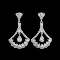 ราคา 2024 ต่างหูที่งดงามรูปพัดลม S925 ต่างหูสตั๊ดเงินสเตอร์ลิง (27754991213)