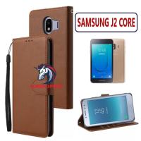 ราคา หนัง CASING SAMSUNG J2 CORE CASE LEATHER FLIP WALLET LEATHER PREMIUM LEATHER OPEN CLOSE HP CASE FLIP CASE SAMSUNG J2 CORE (29541703245)