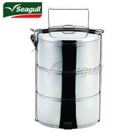 ราคา 100350103 ปิ่นโตสเตนเลส 10 ซม. 3 ชั้น ตราซีกัล นกนางนวล (7148950565)