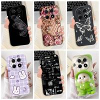 ราคา Huawei Nova 12i กรณี CTR-L81 ซิลิโคนแมวน่ารักแฟชั่นผีเสื้อดอกไม้รักทาสีฝาครอบ Huawei Nova12i เคสโทรศัพท์ CTR-AL20 (26440522303)